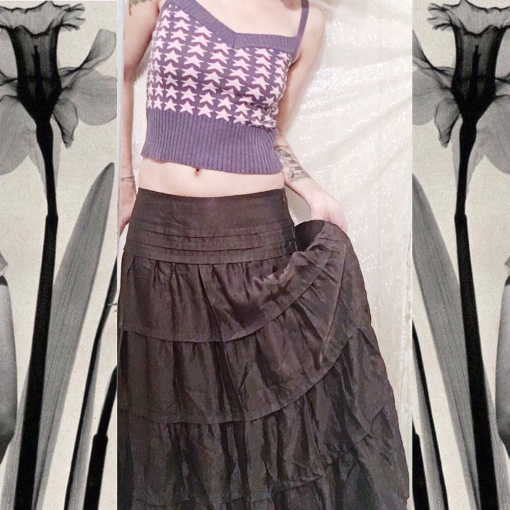 Club Monaco Chocolate Brown Maxi Skirt